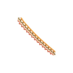 Dentelle multicolore orange