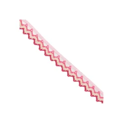 Dentelle multicolore rose