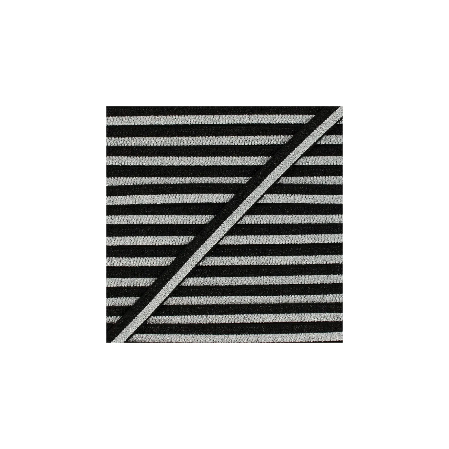 Elastique bicolore Lurex Glam Night - Noir/Argent