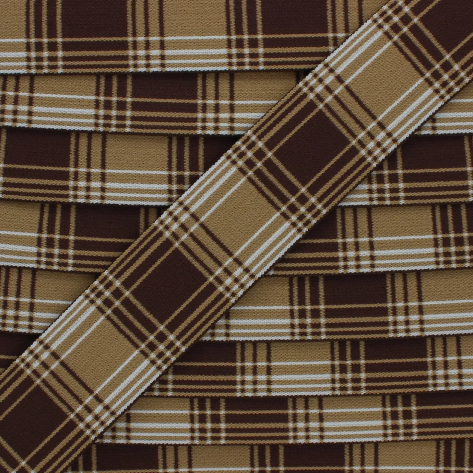 Elastique plat Addison 40 mm - camel x 50cm