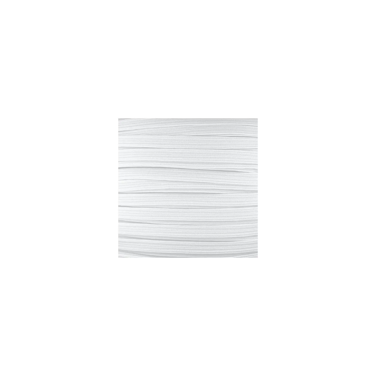 Elastique plat 7 mm - Blanc (boîte de 1750 m)