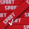 Elastique plat Sportif - rouge x 85cm