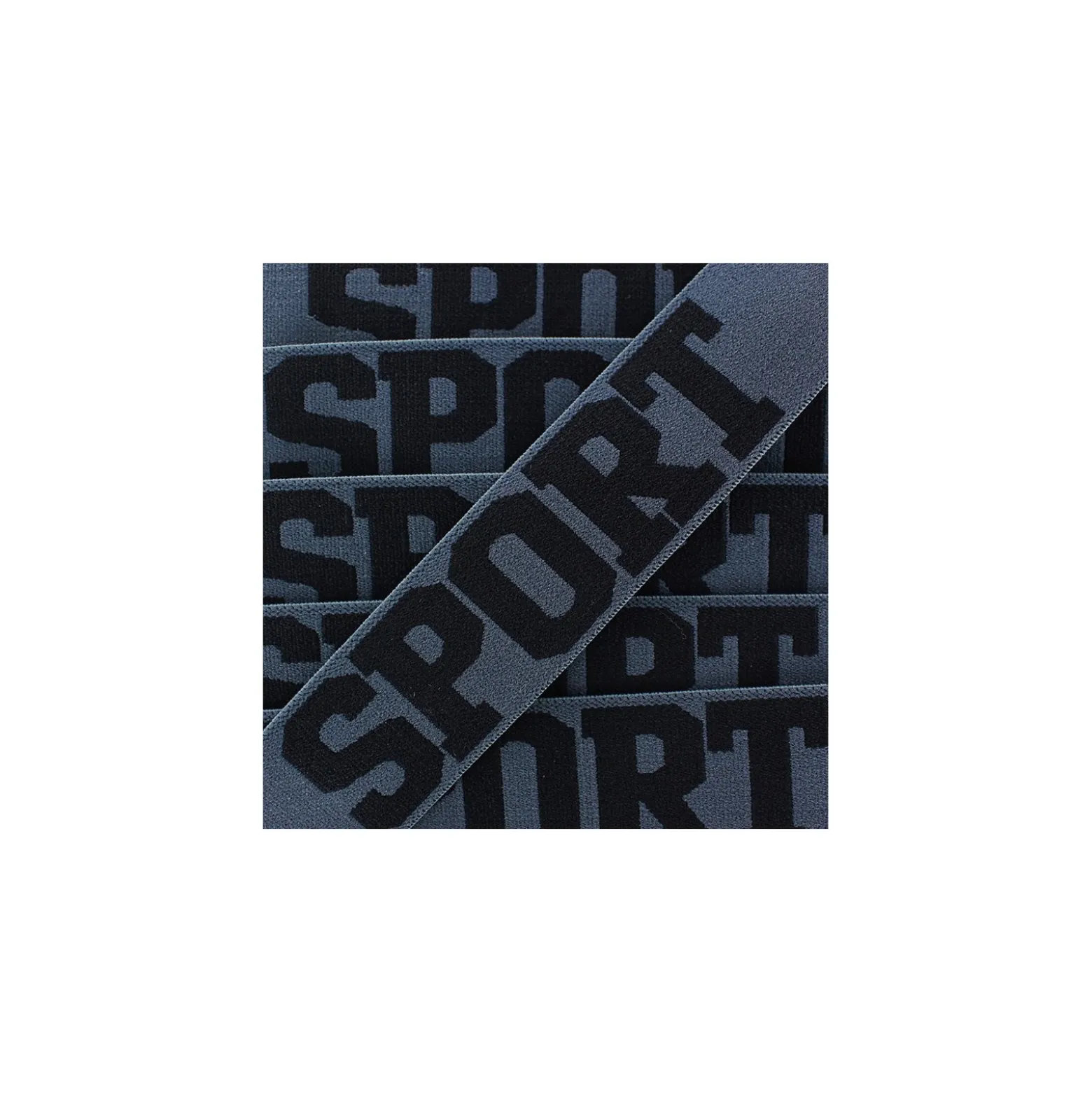 Elastique plat Sport - noir/anthracite