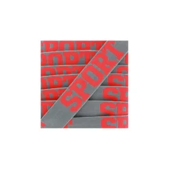 Elastique plat Sport - rose fluo/gris