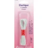 Elastique pour chapeau blanc -long 4 m - Couture loisirs