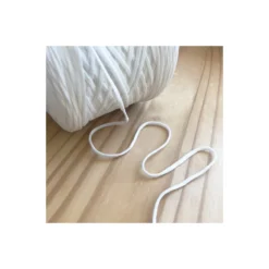 Elastique ultra doux 5 mm - Blanc (bobine)