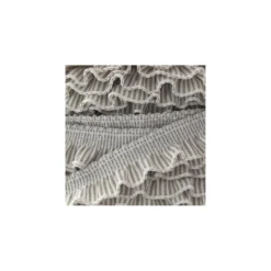 Elastique volant rayé beige clair