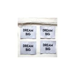 Etiquettes à coudre La Petite Maison Couture - Dream Big (lot de 4)