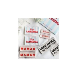 Etiquettes à coudre La Petite Maison Couture - Viva la Mamma (lot de 8)