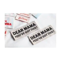 Etiquettes à coudre La Petite Maison Couture - Viva la Mamma (lot de 8)