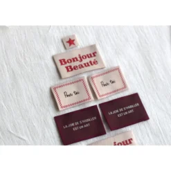 Etiquettes à coudre La Petite Maison Couture - Chocolat (lot de 10)