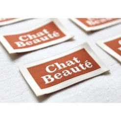 Etiquettes à coudre La Petite Maison Couture - Chat Beauté (lot de 8)