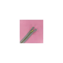 fermeture Eclair® laiton non séparable - gris clair