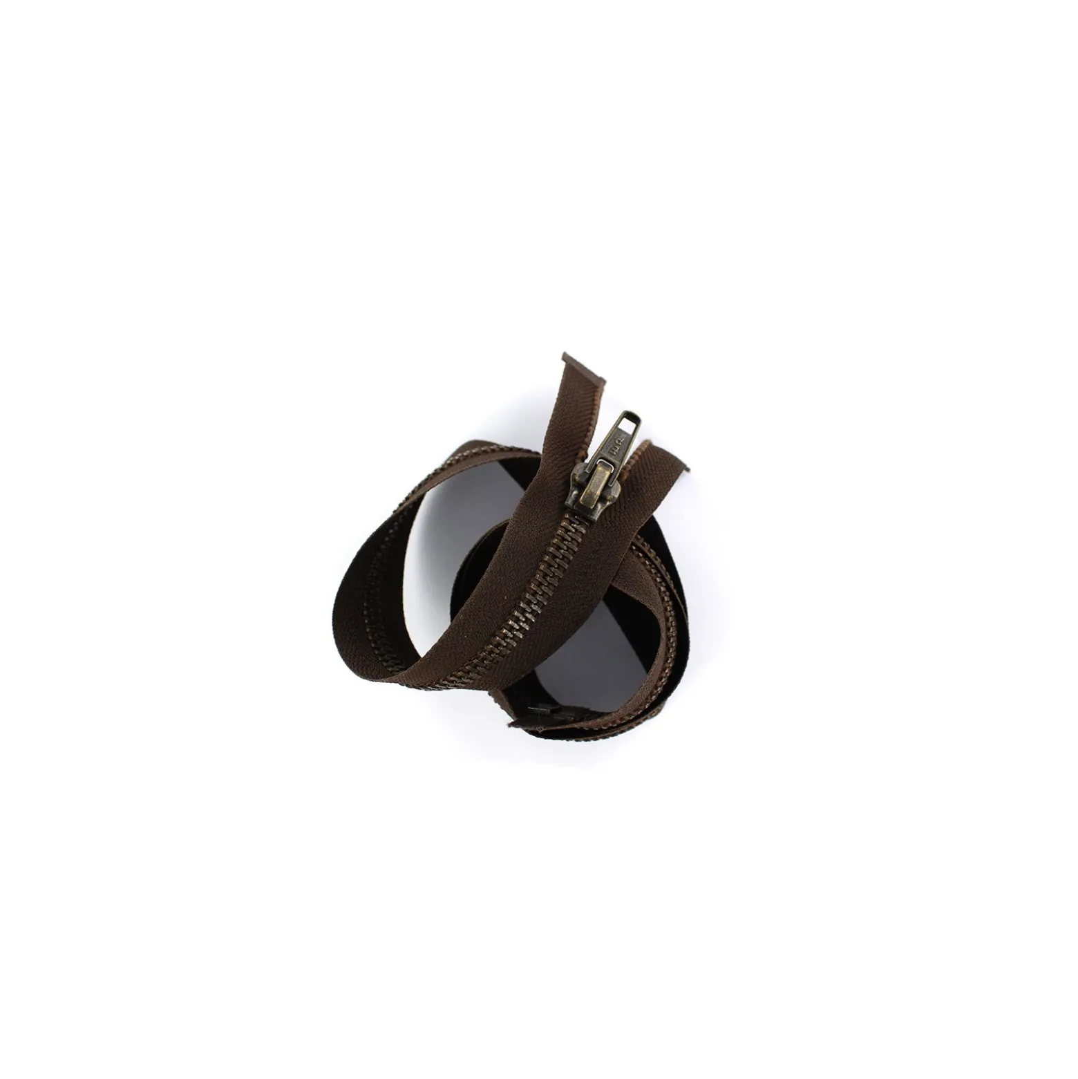 Fermeture Eclair® 7mm métal séparable 75 cm - marron