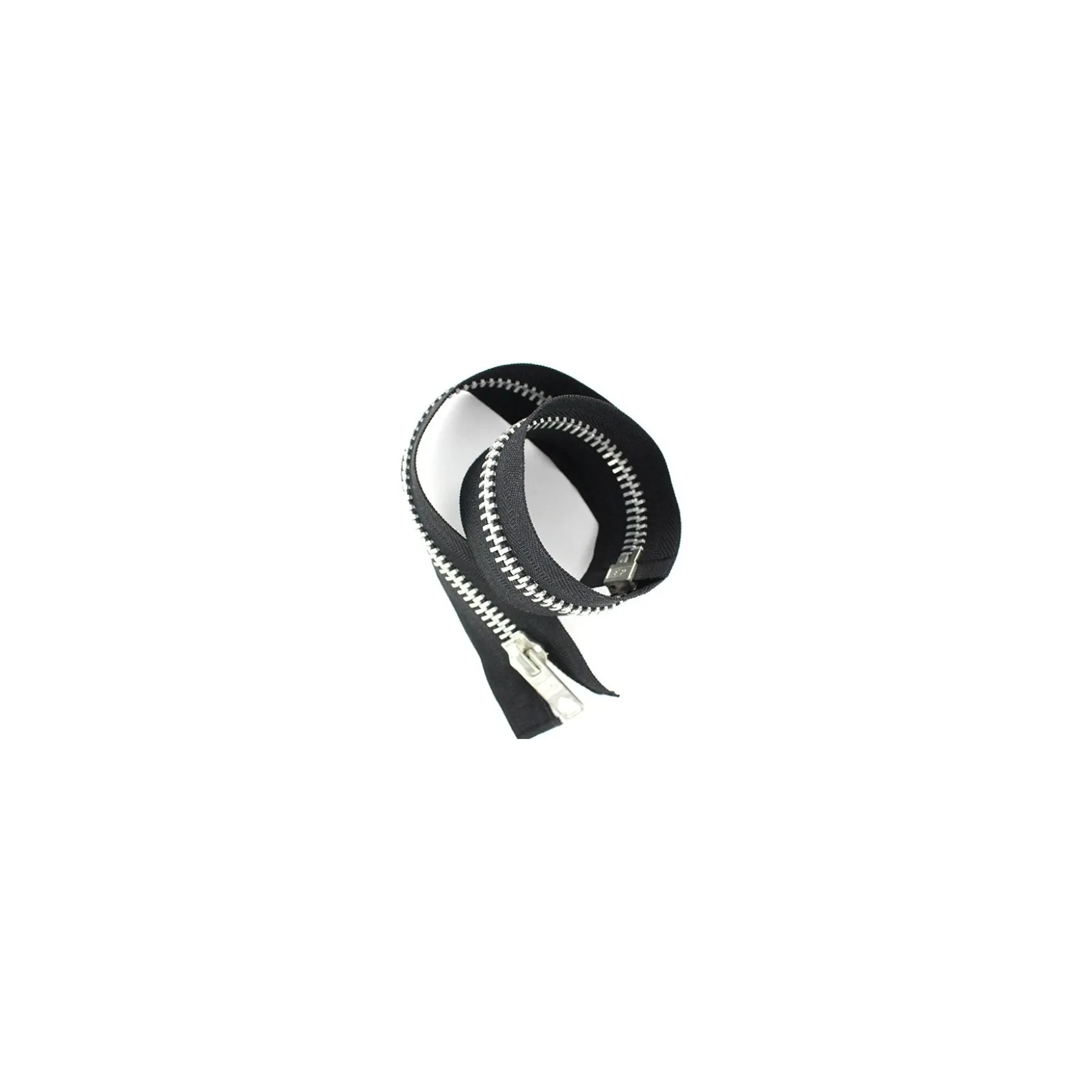 Fermeture Eclair® Motard alu SEPARABLE noir