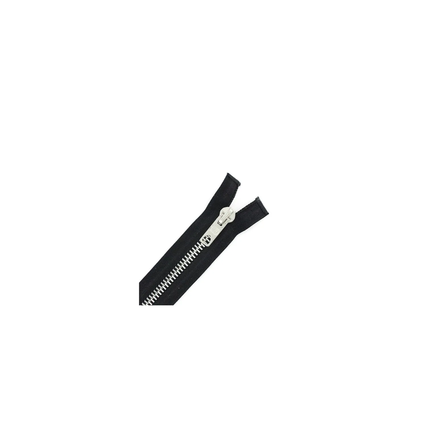 Fermeture Eclair® Motard alu SEPARABLE noir