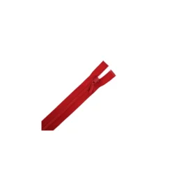 Fermeture Eclair® non séparable fine synthétique - rouge sang