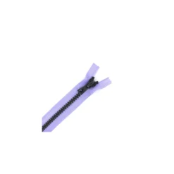 fermeture Eclair® non séparable synthétique bicolore - parme /gris -