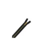 Fermeture Eclair-Plus® fine métal doré SEPARABLE noir - 6 mm
