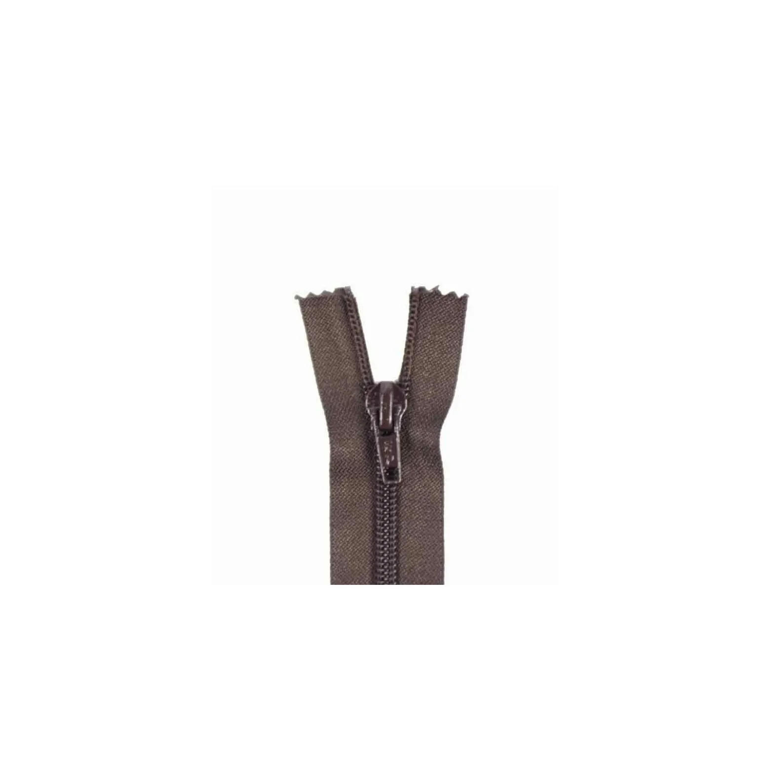 Fermeture Eclair® SEPARABLE nylon fine 5 mm - brou de noix