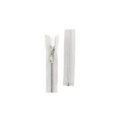 Fermeture Eclair® séparable lurex Z96 maille moulée - argent