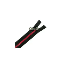 Fermeture Eclair® Séparable Moulée Disco - Noir/Rouge