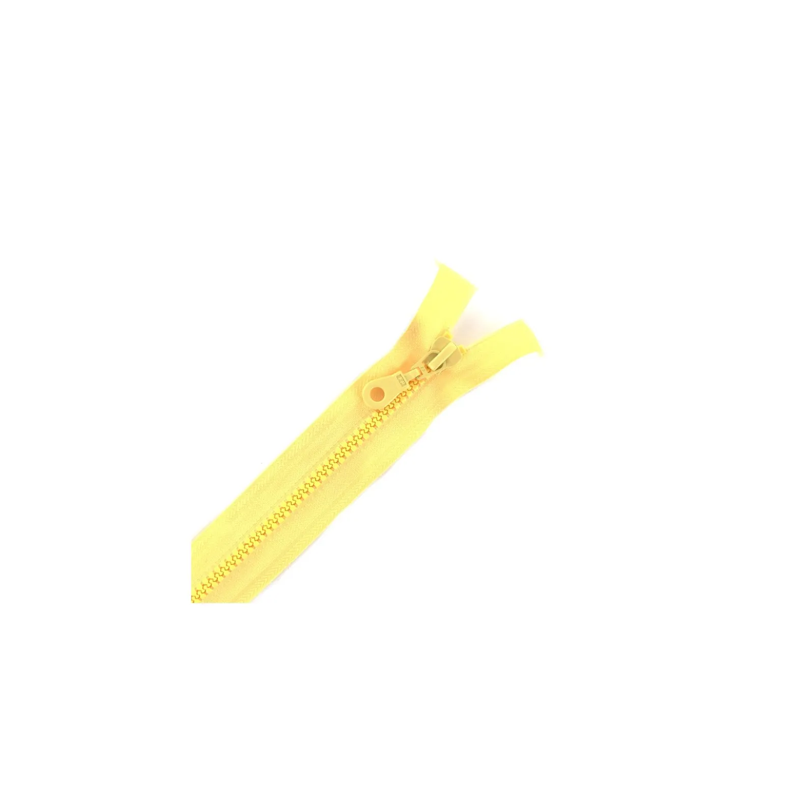 Fermeture Eclair® séparable synthétique moulée - jaune paille