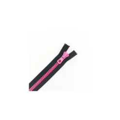 Fermeture Eclair® synthétique bicolore séparable - noir /fuchsia -