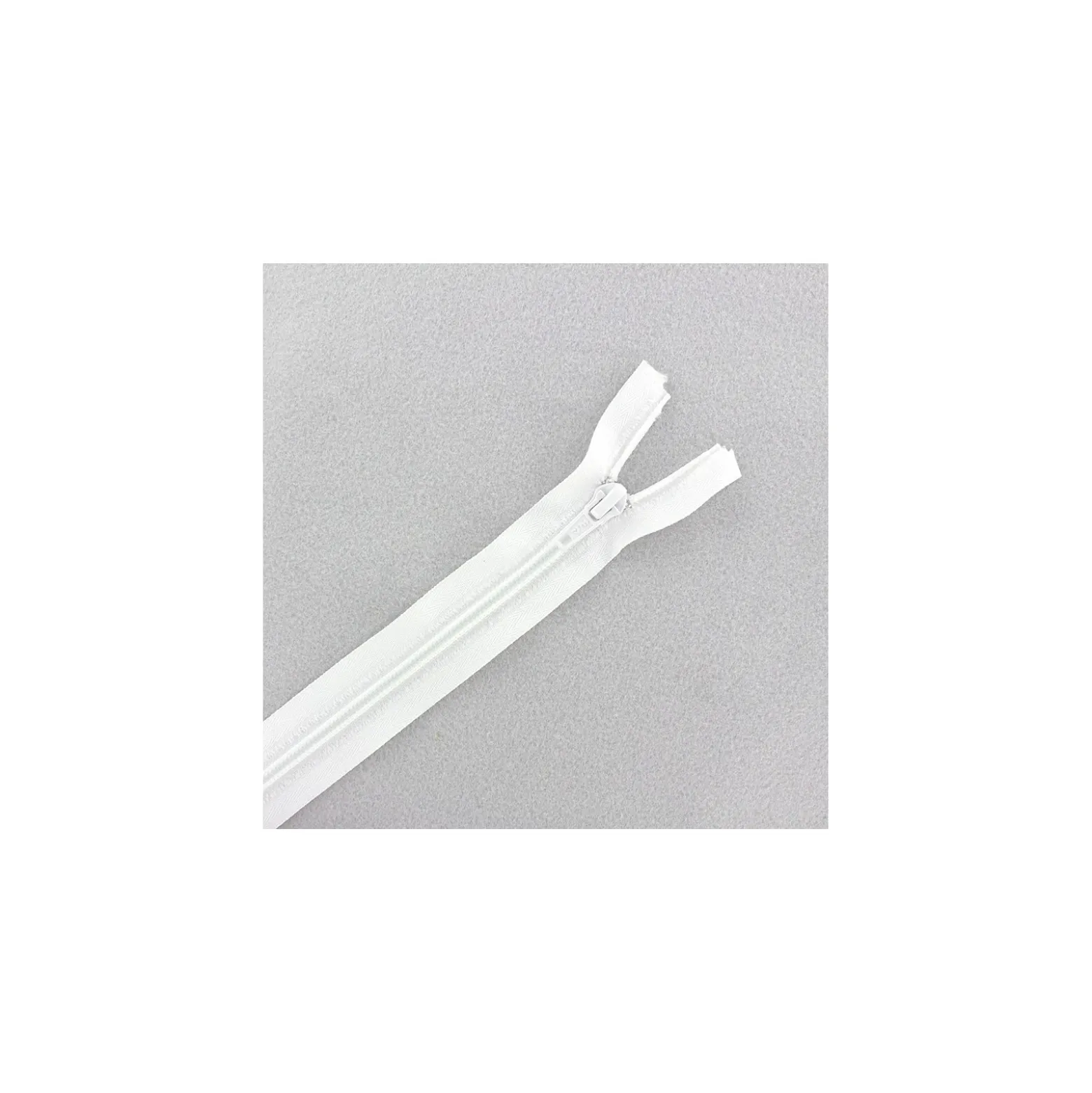 FermetureEclair® tricot séparable - blanc