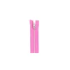 Fermeture à glissière alu non séparable fluo rose