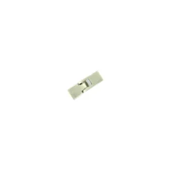 Fermoir pour lacet cuir - nickel mat