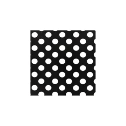 ♥ Feuille thermocollante pois noir/blanc x 1 ♥
