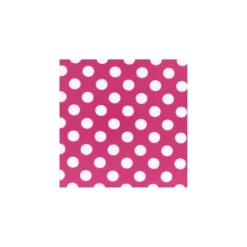♥ Feuille thermocollante pois rose/blanc x 1 ♥