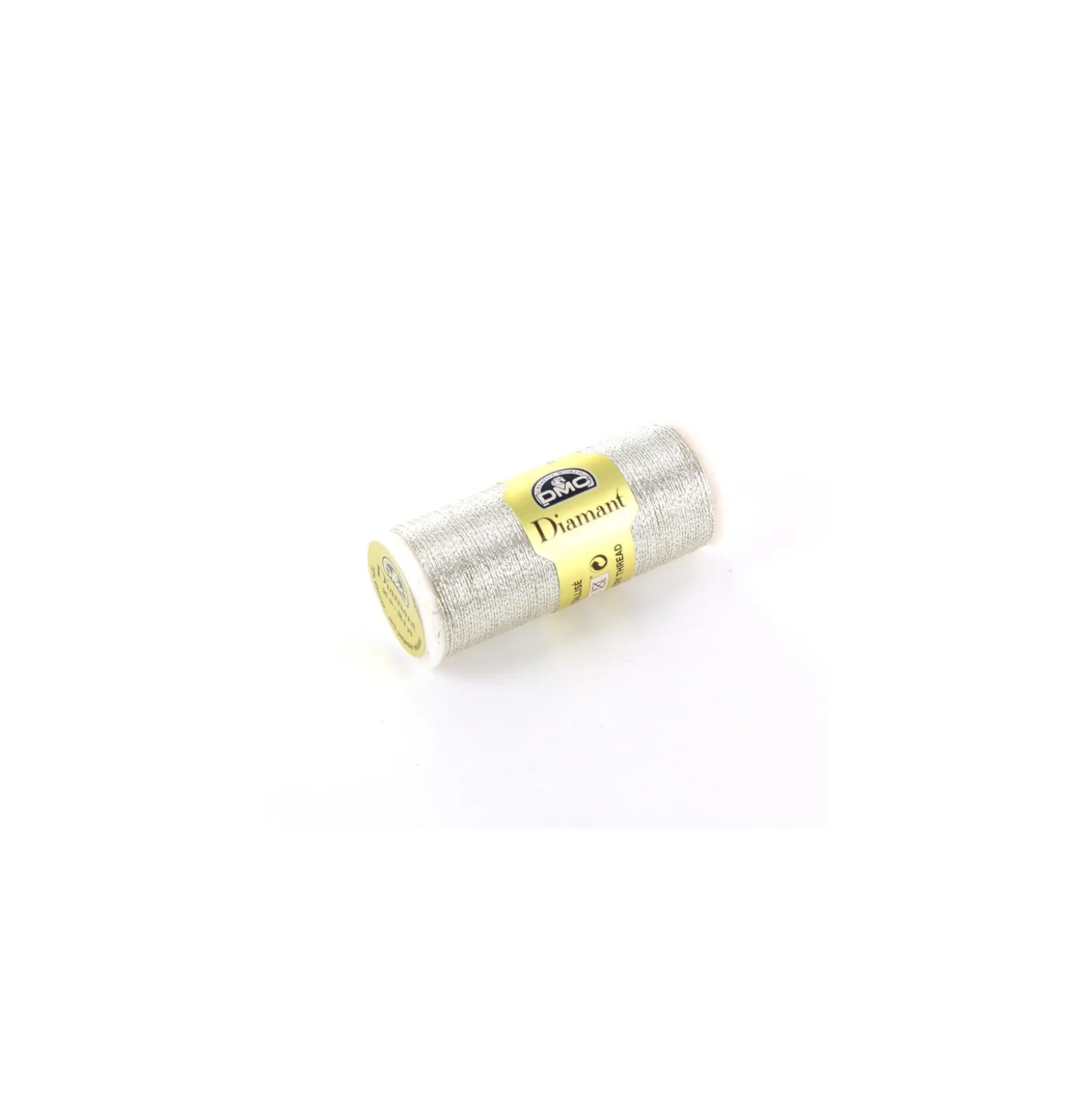 Fil à broder métallisé argent Diamant DMC (35 m)