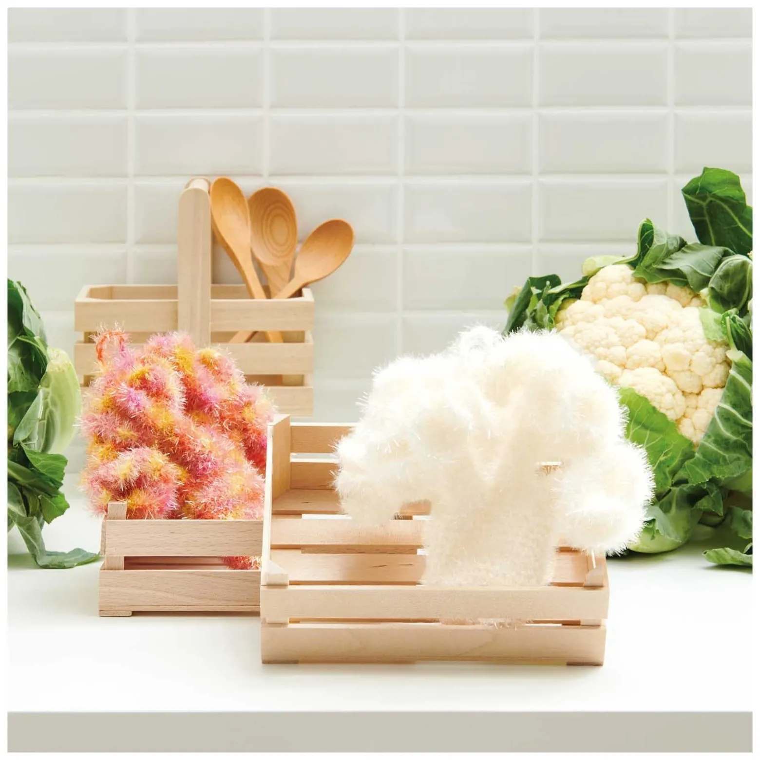 Fil à Crocheter pour Éponge Creative Bubble - Crème