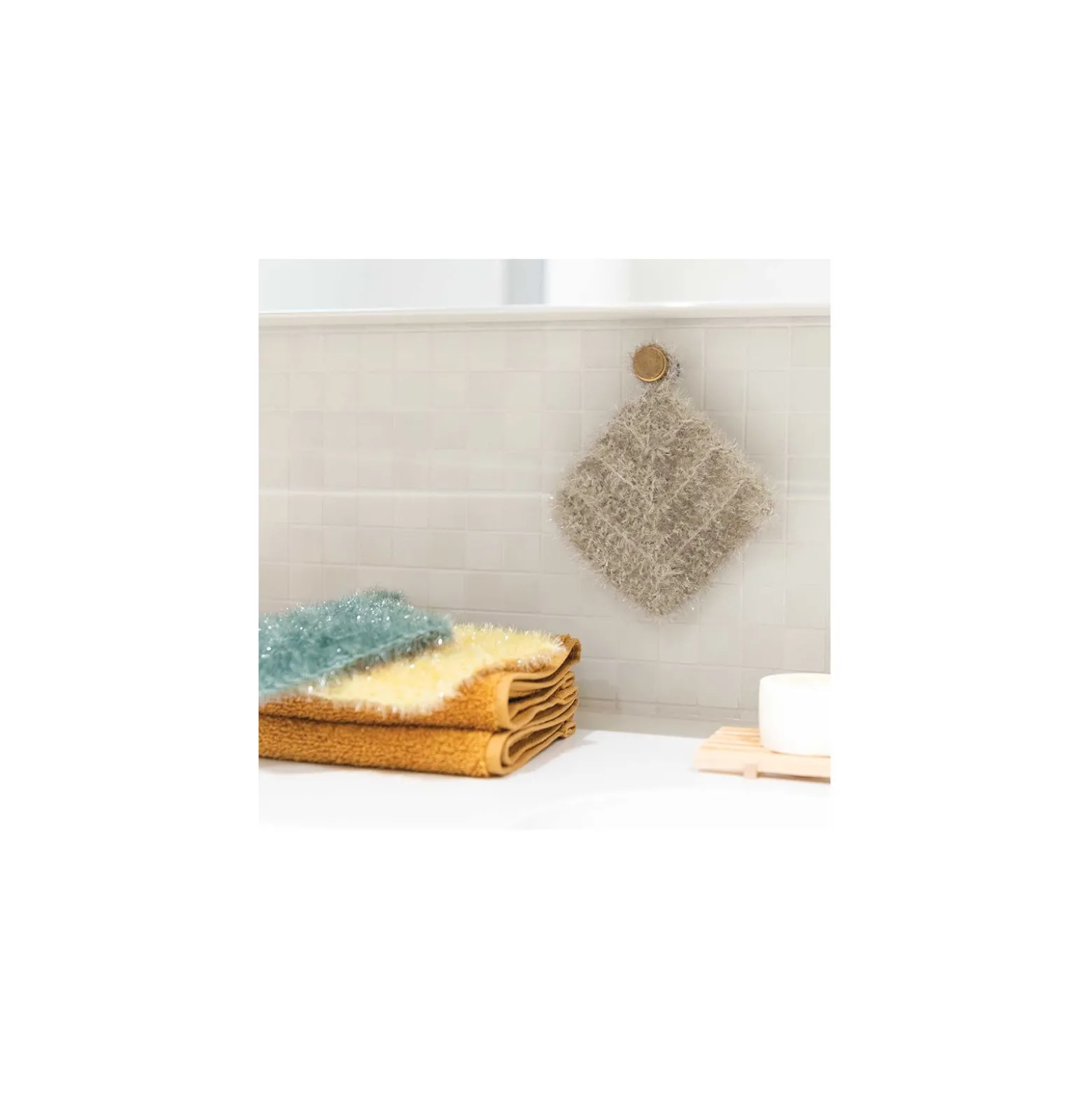 Fil à Crocheter pour Éponge Creative Bubble - Vanille