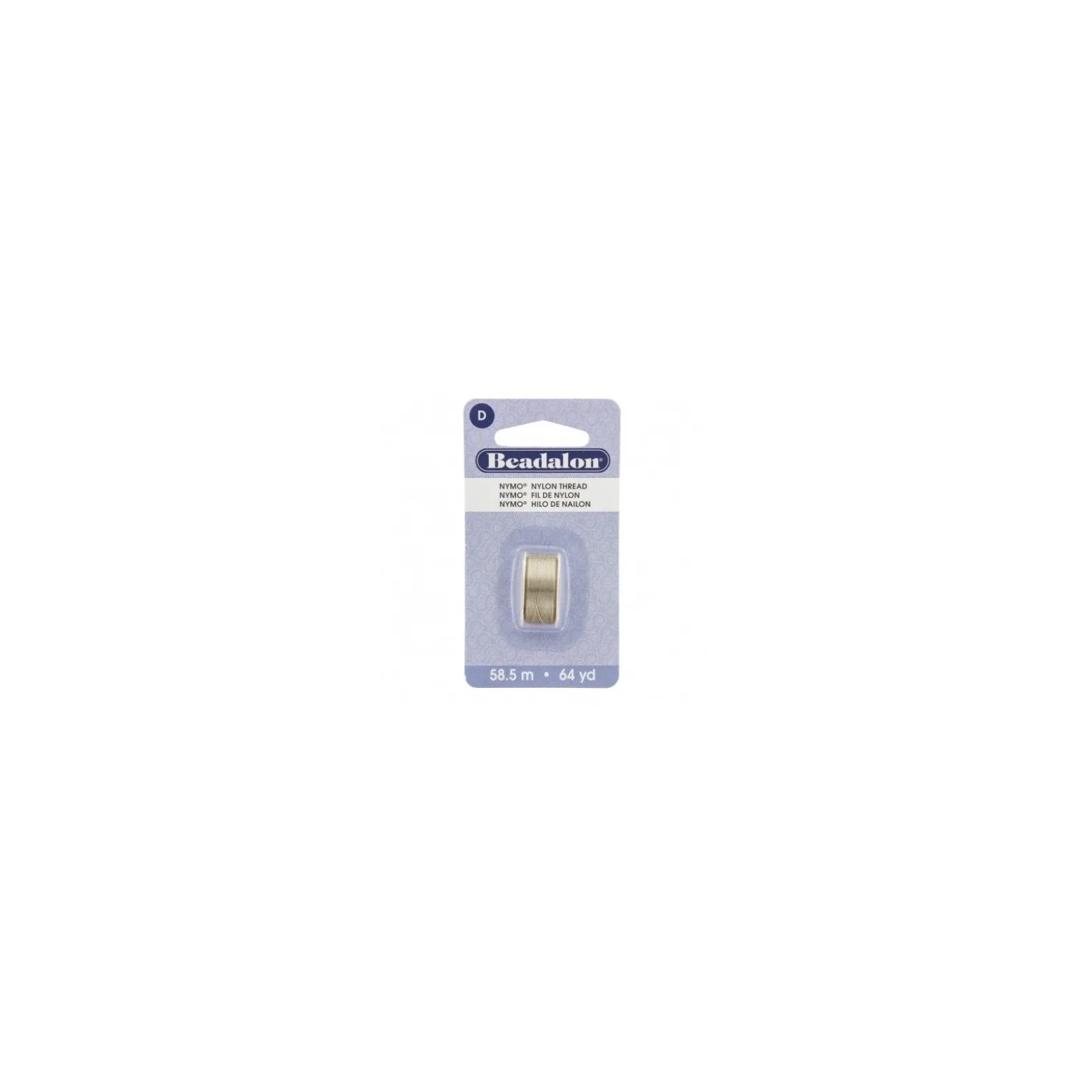 Fil de nylon pour perles Nymo Beadalon sable cendre x58,5m