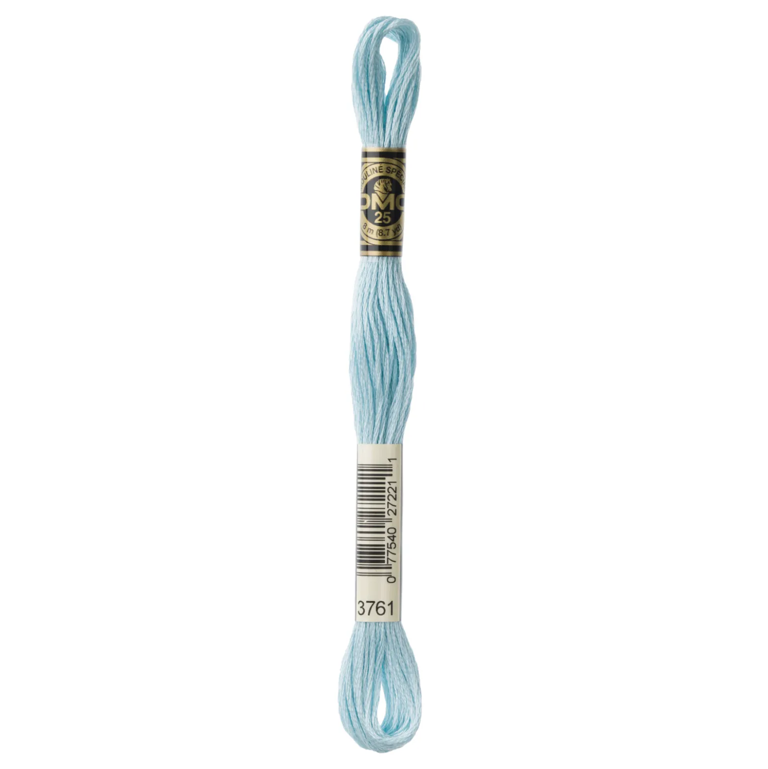 Fil mouliné à broder DMC - 8m - 3761 - aigue-marine bleue