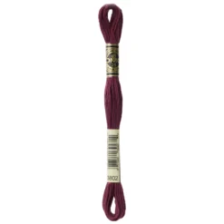 Fil mouliné à broder DMC - 8m - 3802 - aubergine