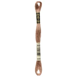 Fil mouliné à broder DMC - 8m - 3064 - beige foncé