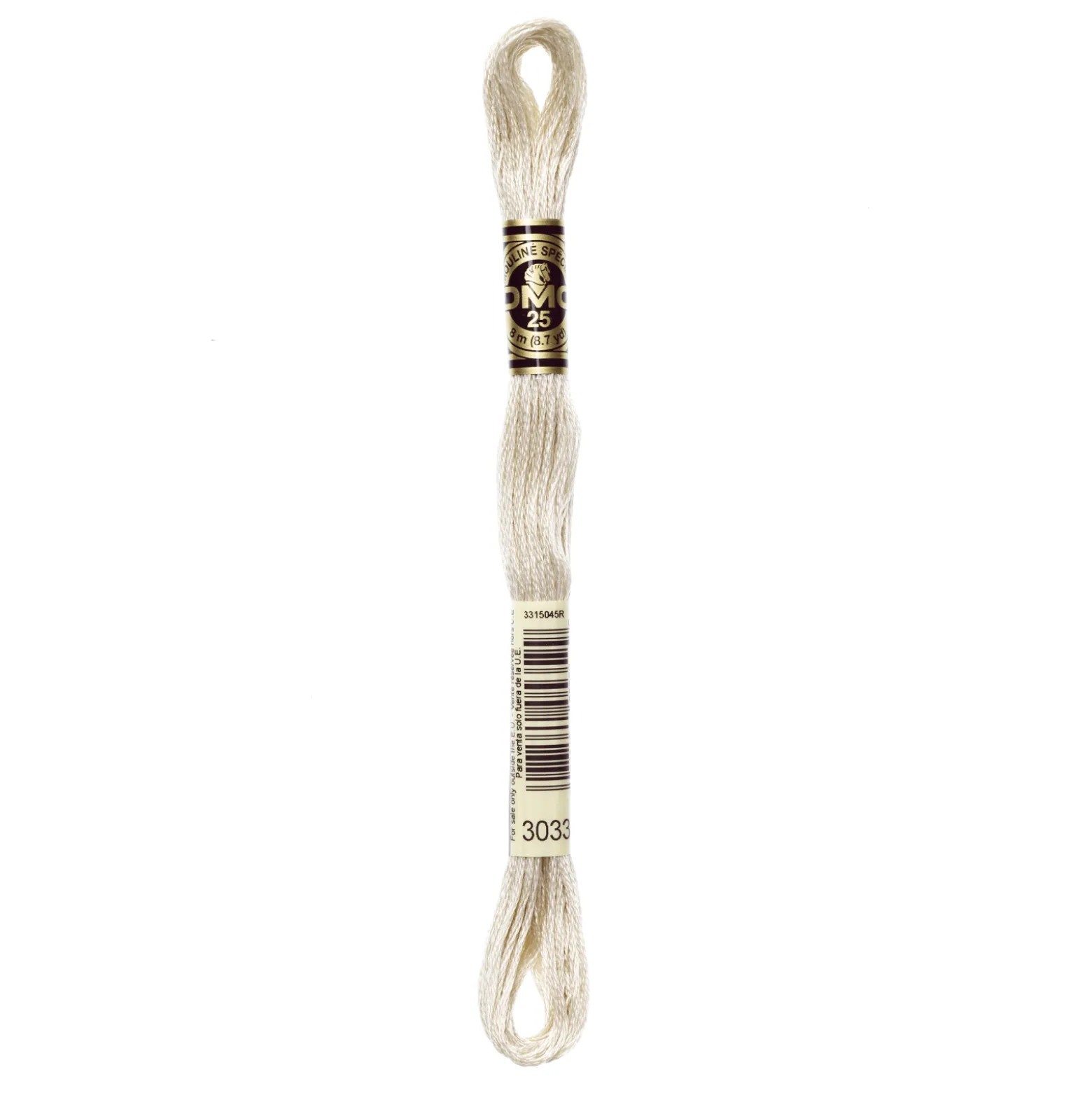 Fil mouliné à broder DMC - 8m - 3033 - beige flanelle