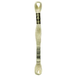 Fil mouliné à broder DMC - 8m - 3047 - blanc cassé