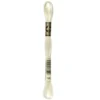 Fil mouliné à broder DMC - 8m - 746 - blanc vanille