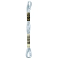 Fil mouliné à broder DMC - 8m - 3753 - bleu clair de lune