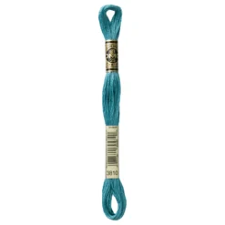 Fil mouliné à broder DMC - 8m - 3810 - bleu de Perse