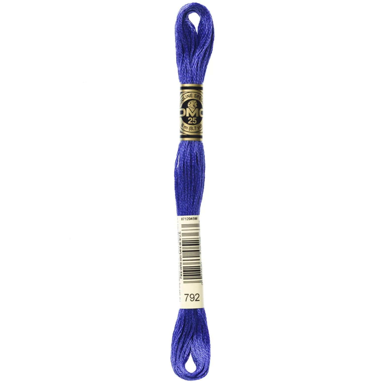 Fil mouliné à broder DMC - 8m - 792 - bleu de Chine