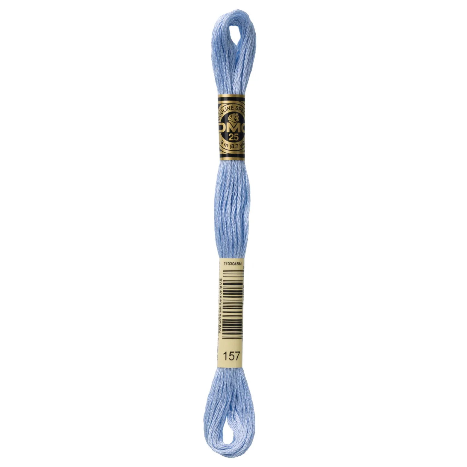 Fil mouliné à broder DMC - 8m - 157 - bleu doux