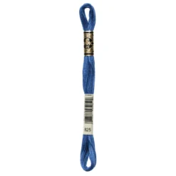 Fil mouliné à broder DMC - 8m - 825 - bleu gentiane