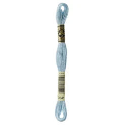 Fil mouliné à broder DMC - 8m - 3841 - bleu igloo