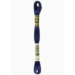 Fil mouliné à broder DMC - 8m - 336 - bleu indigo